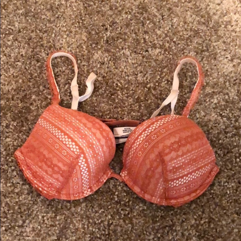 Orange lace Victoria’s Secret Bra